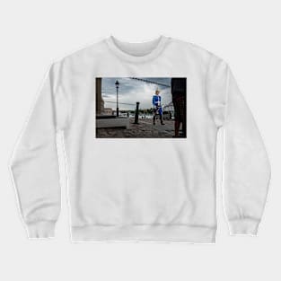 Swedis royalguard in front of the Royal Castle in Stockholm Crewneck Sweatshirt